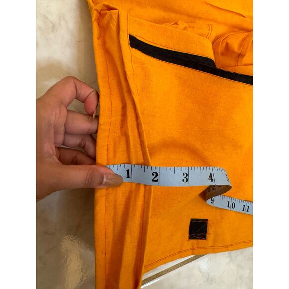 Orange Indian Mirrored Embroidered Tote Bag - Picture 3 of 10